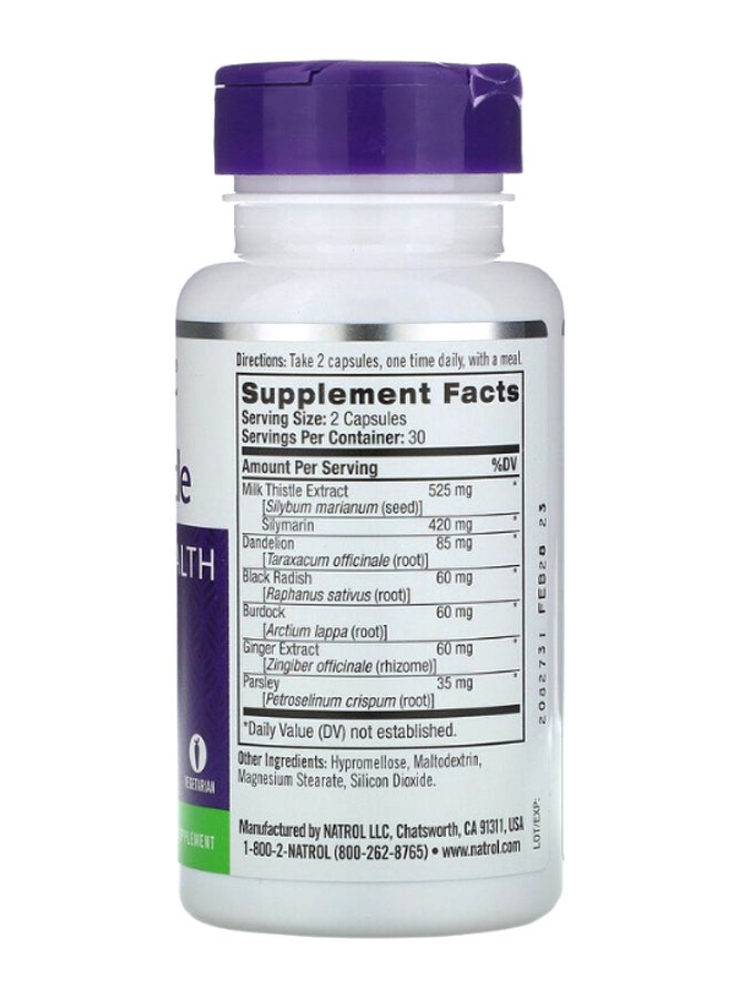 Natrol Milk Thistle Dietary Supplement 60 Capsules - Image 5